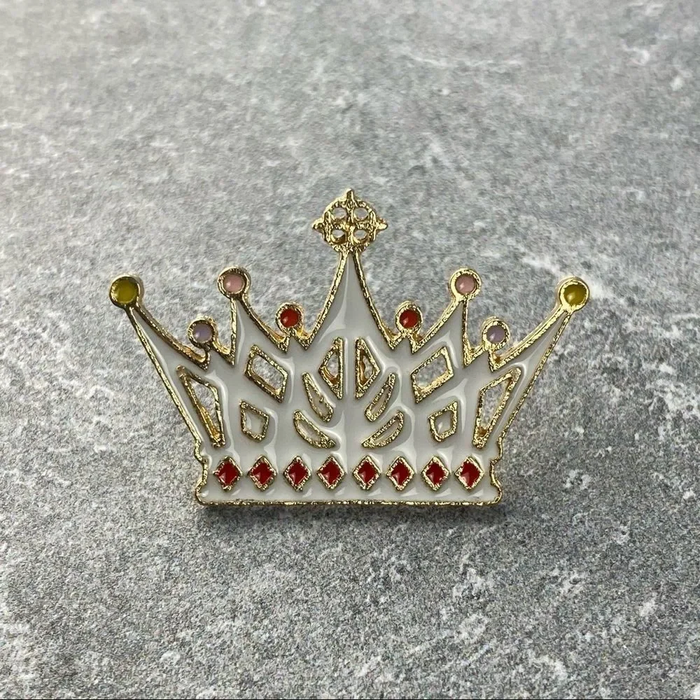 King Crown Alice Wonderland Collection Enamel Pin